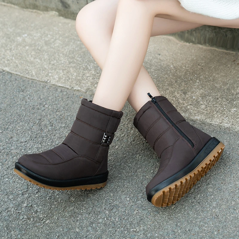 Женские ботинки, зимняя обувь для женщин, ботильоны на теплом меху, Botas Mujer, непромокаемые зимние ботинки на низком каблуке, зимняя обувь на плоской подошве
Женские ботинки, зимняя обувь для женщин, ботильоны на теплом меху, Botas Mujer, непромокаемые зимние ботинки на низком каблуке, зимняя обувь на плоской подошве