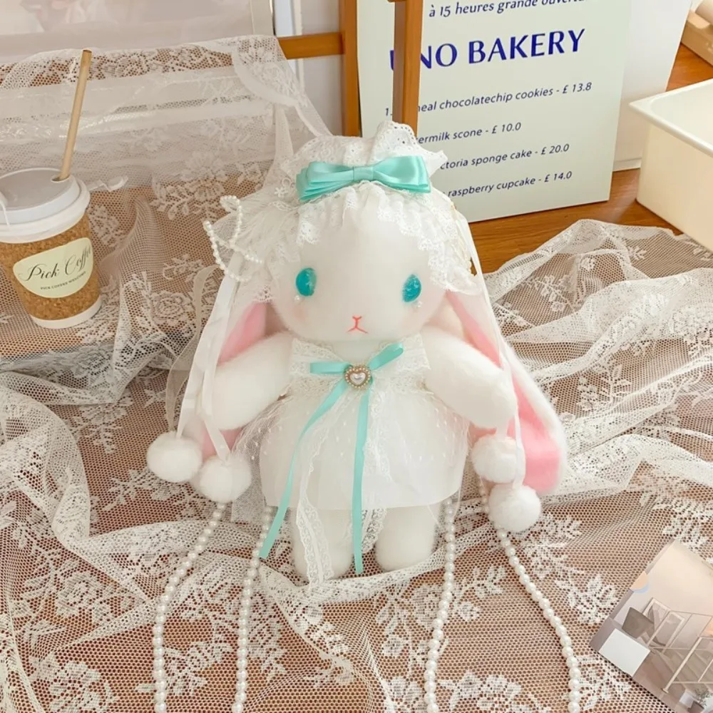 New Bunny Plush Bag Dual Pearl Chain Long-eared Rabbit Shoulder Bag Kawaii Princess Crossbody Bags
New Bunny Plush Bag Dual Pearl Chain Long-eared Rabbit Shoulder Bag Kawaii Princess Crossbody Bags