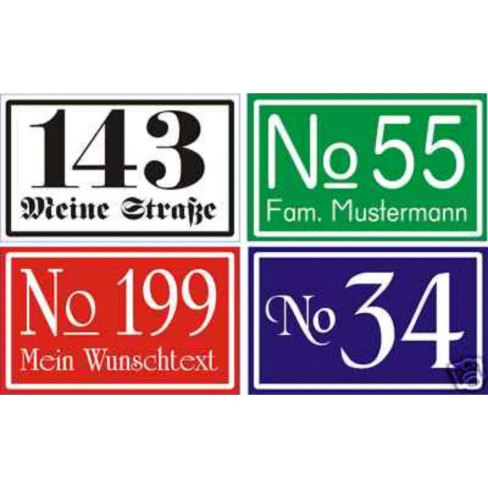 House Number Sign Aluminum Plastic PVC Sign Different Colors Opotions Customized Special Ones for Your House
House Number Sign Aluminum Plastic PVC Sign Different Colors Opotions Customized Special Ones for Your House