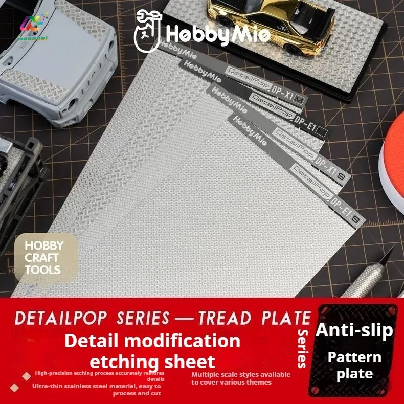 HobbyMio DP Series Anti Skid Photo Etched Parts 1:24/36/64 Scale Universal Model Car Diorama Detail Refit Upgrade Assembly Tool
HobbyMio DP Series Anti Skid Photo Etched Parts 1:24/36/64 Scale Universal Model Car Diorama Detail Refit Upgrade Assembly Tool