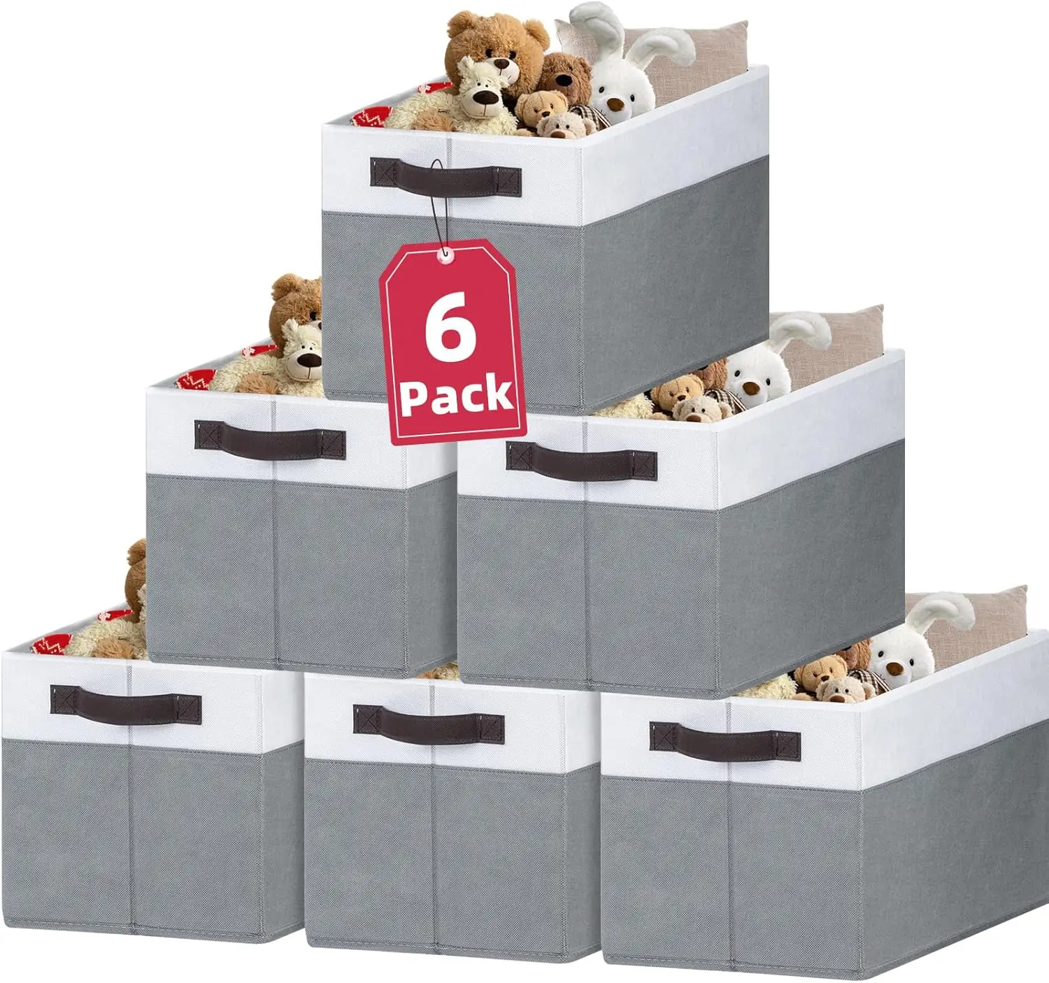 6 Pack Clothes Bins for Organization - 16x12 Extra Large Storage Baskets for Shelves Closet Bedroom - Toy Storage Organizer
6 Pack Clothes Bins for Organization - 16x12 Extra Large Storage Baskets for Shelves Closet Bedroom - Toy Storage Organizer