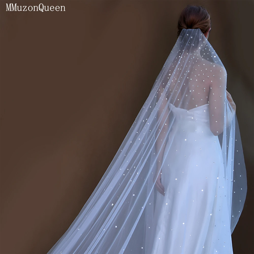 TOPQUEEN 3 м длинная фата со стразами, украшенная стразами, свадебные аксессуары в виде собора с расческой, Velo De Novias, настраиваемая M116
TOPQUEEN 3 м длинная фата со стразами, украшенная стразами, свадебные аксессуары в виде собора с расческой, Velo De Novias, настраиваемая M116