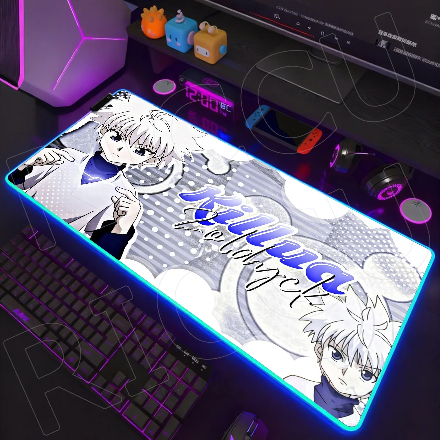RGB rubber XXL Mousepad H-Hunter x hunter Anime 1000X500MM Game Mouse Pad Office expand Desk Mat Non-slip PC Accessories LED Mat
RGB rubber XXL Mousepad H-Hunter x hunter Anime 1000X500MM Game Mouse Pad Office expand Desk Mat Non-slip PC Accessories LED Mat
