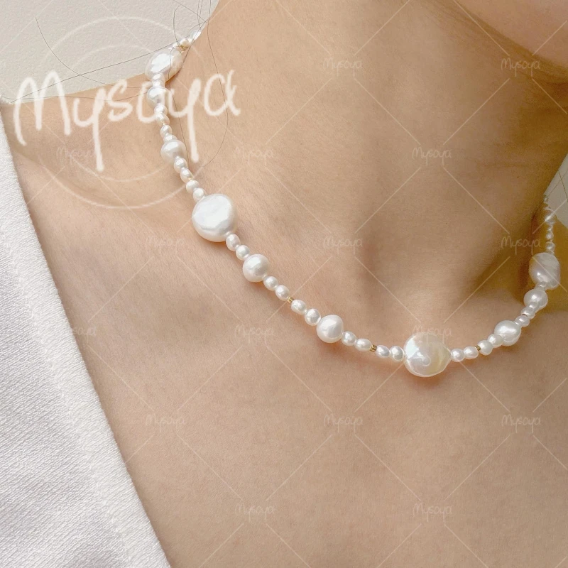 MYSOYA 3mm & 7mm & 10mm White Freshwater Pearl Necklace, Suitable for Birthday/Wedding/Mother's Day/Father's Day Gift A0745
MYSOYA 3mm & 7mm & 10mm White Freshwater Pearl Necklace, Suitable for Birthday/Wedding/Mother's Day/Father's Day Gift A0745