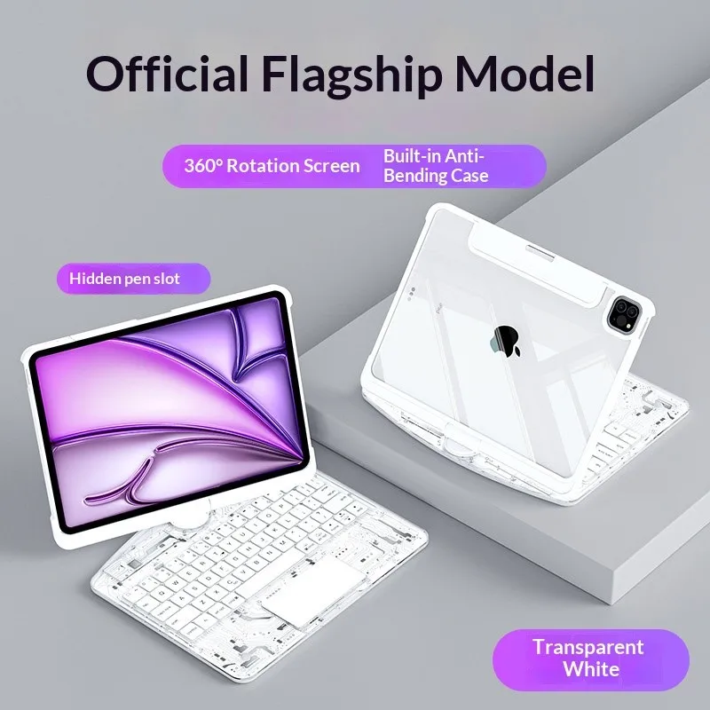 Чехол с волшебной клавиатурой 360 для iPad Pro 12,9 дюйма, 2018, 2020, 2021, 2022, iPad Pro Air 13 дюймов, 2024, 2025, светящийся чехол с клавиатурой для планшета, Bluetooth
Чехол с волшебной клавиатурой 360 для iPad Pro 12,9 дюйма, 2018, 2020, 2021, 2022, iPad Pro Air 13 дюймов, 2024, 2025, светящийся чехол с клавиатурой для планшета, Bluetooth
