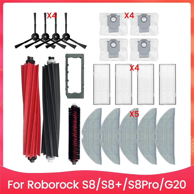 21 шт., щетка для швабры, мешок для пыли и комплект фильтров для Roborock S8 S8 + S8pro G20, аксессуары для пылесоса, запасные части-AA26
21 шт., щетка для швабры, мешок для пыли и комплект фильтров для Roborock S8 S8 + S8pro G20, аксессуары для пылесоса, запасные части-AA26