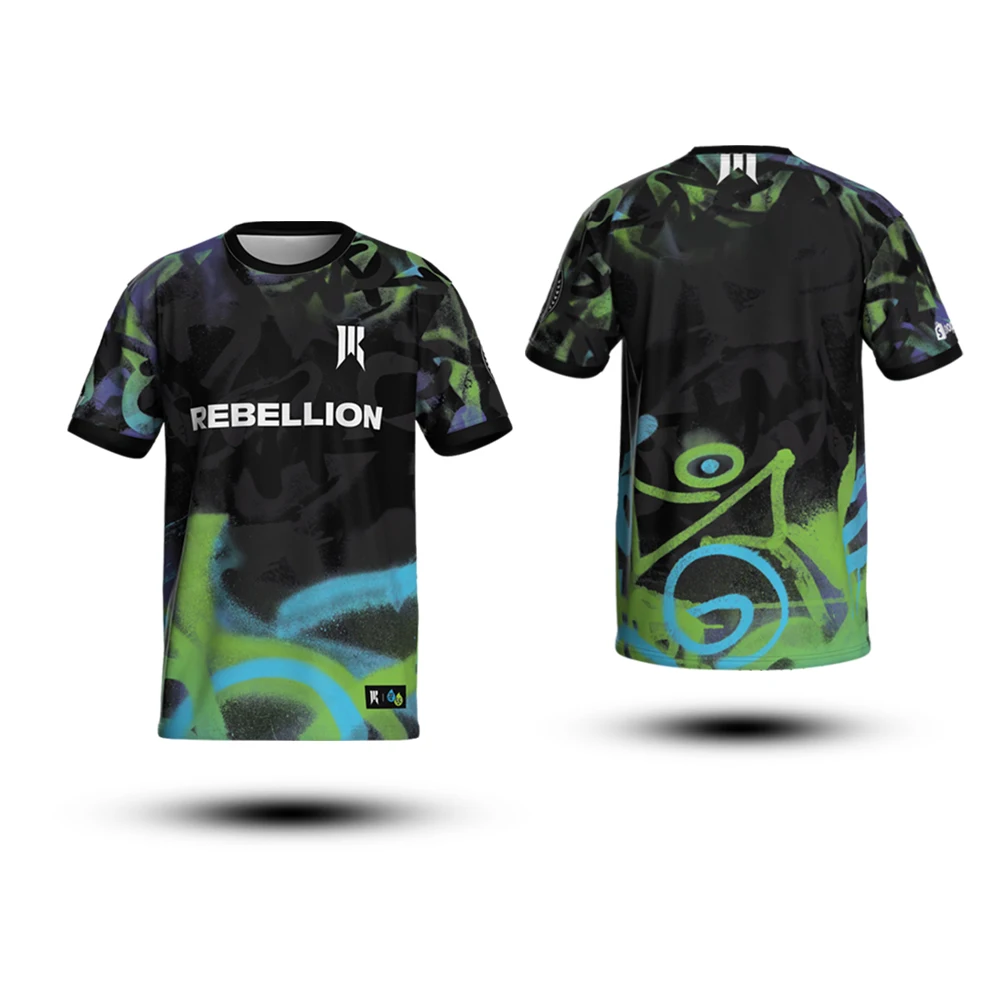 Электронное спортивное оборудование DOTA2 2025 Shopify Rebellion, тренировочная одежда, уличная одежда, футболка с короткими рукавами, топ унисекс, оверсайз 
Электронное спортивное оборудование DOTA2 2025 Shopify Rebellion, тренировочная одежда, уличная одежда, футболка с короткими рукавами, топ унисекс, оверсайз