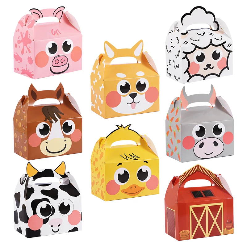 5pcs Cartoon Animal Candy Box Cow Dog Duck Sheep Horse Cookie Gift Packing Bag With Handle Birthday Wedding Party Decor Supplies
5pcs Cartoon Animal Candy Box Cow Dog Duck Sheep Horse Cookie Gift Packing Bag With Handle Birthday Wedding Party Decor Supplies