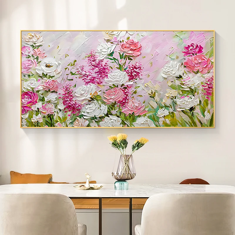 Large Wall Art 100% Handmade Oil Painting On Canvas Modern Abstract Flowers Picture Paintings Living Room Home Decoration
Large Wall Art 100% Handmade Oil Painting On Canvas Modern Abstract Flowers Picture Paintings Living Room Home Decoration