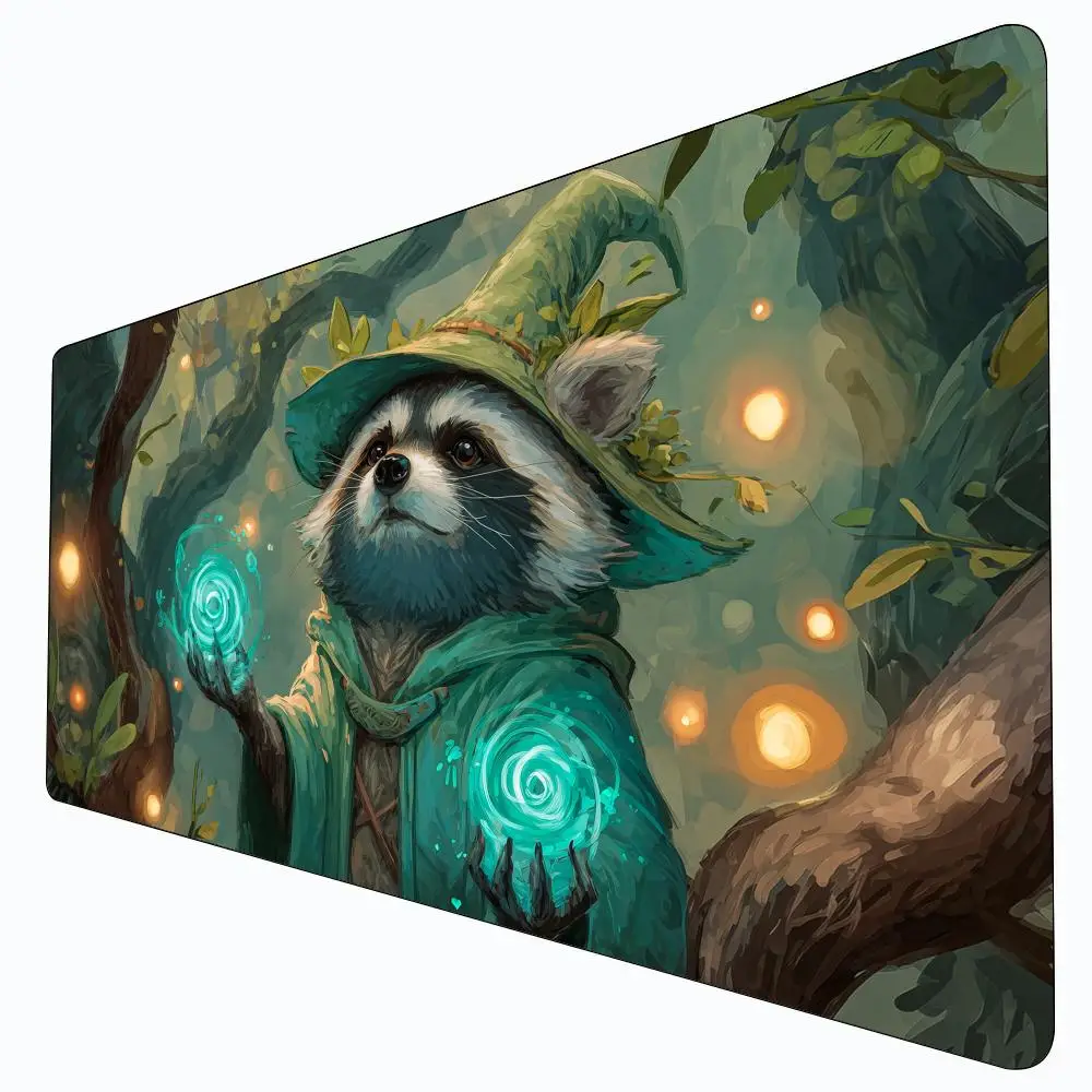 Cute Anime Raccoon Wizard MTG Playmat Magic Card Battle Mat Non-Slip Durable 35X60CM Commander playmat Board Game Mat for TCG
Cute Anime Raccoon Wizard MTG Playmat Magic Card Battle Mat Non-Slip Durable 35X60CM Commander playmat Board Game Mat for TCG