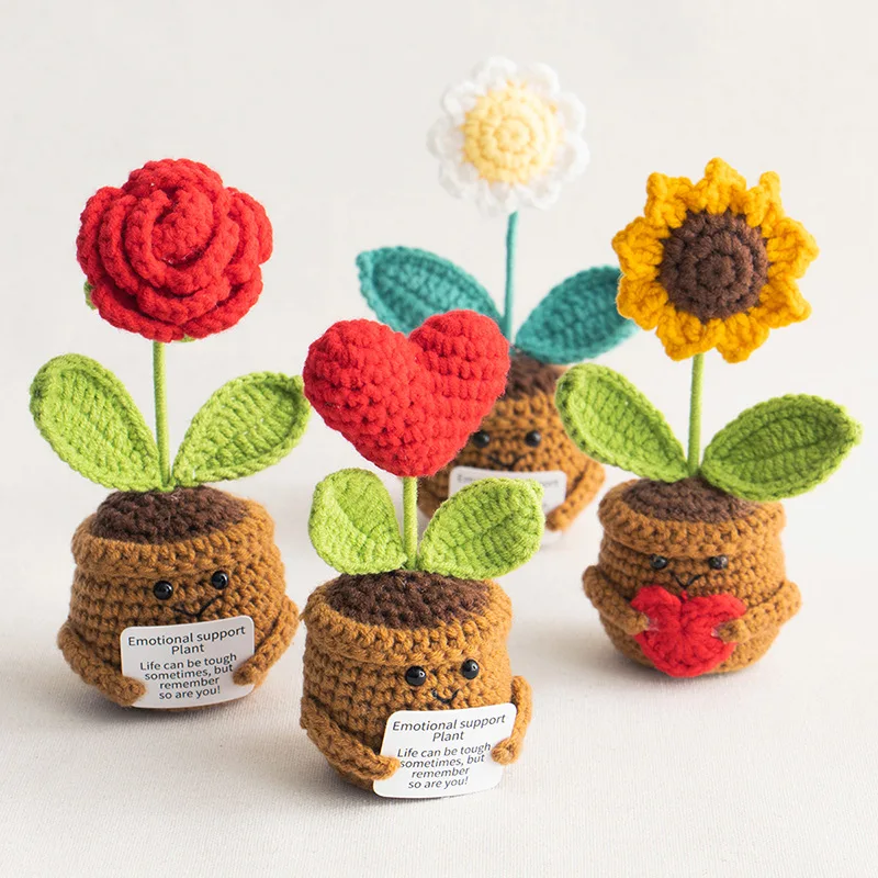 Sunflower Heart Hand-woven Plant Potted Figurines with Card Artificial Flowers Home Decoration Desktop Ornaments Crafts Gifts
Sunflower Heart Hand-woven Plant Potted Figurines with Card Artificial Flowers Home Decoration Desktop Ornaments Crafts Gifts