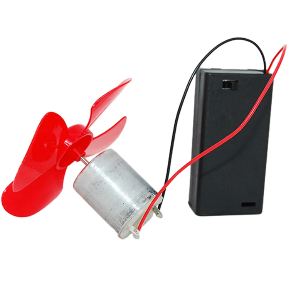 280 DC Micro Motor 3V 15000RPM with Fan Leaf and Battery Box for Science Experiment Handmade DIY
280 DC Micro Motor 3V 15000RPM with Fan Leaf and Battery Box for Science Experiment Handmade DIY