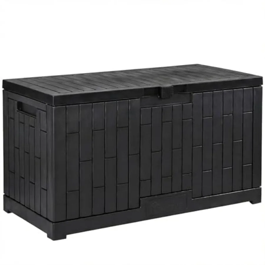 Large Deck Box, 53"L x 22.7"W x 25.5"H Resin Outdoor Storage Box with Slide-Locking Lid for Patio Cushions, Garden Tools, Pool
Large Deck Box, 53"L x 22.7"W x 25.5"H Resin Outdoor Storage Box with Slide-Locking Lid for Patio Cushions, Garden Tools, Pool