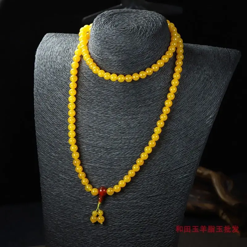 Браслет из натурального желтого агата 108, ожерелье из бисера Мала для мужчин и женщин, ювелирные изделия, натуральный агатовый камень, многослойный браслет с кисточками
Браслет из натурального желтого агата 108, ожерелье из бисера Мала для мужчин и женщин, ювелирные изделия, натуральный агатовый камень, многослойный браслет с кисточками