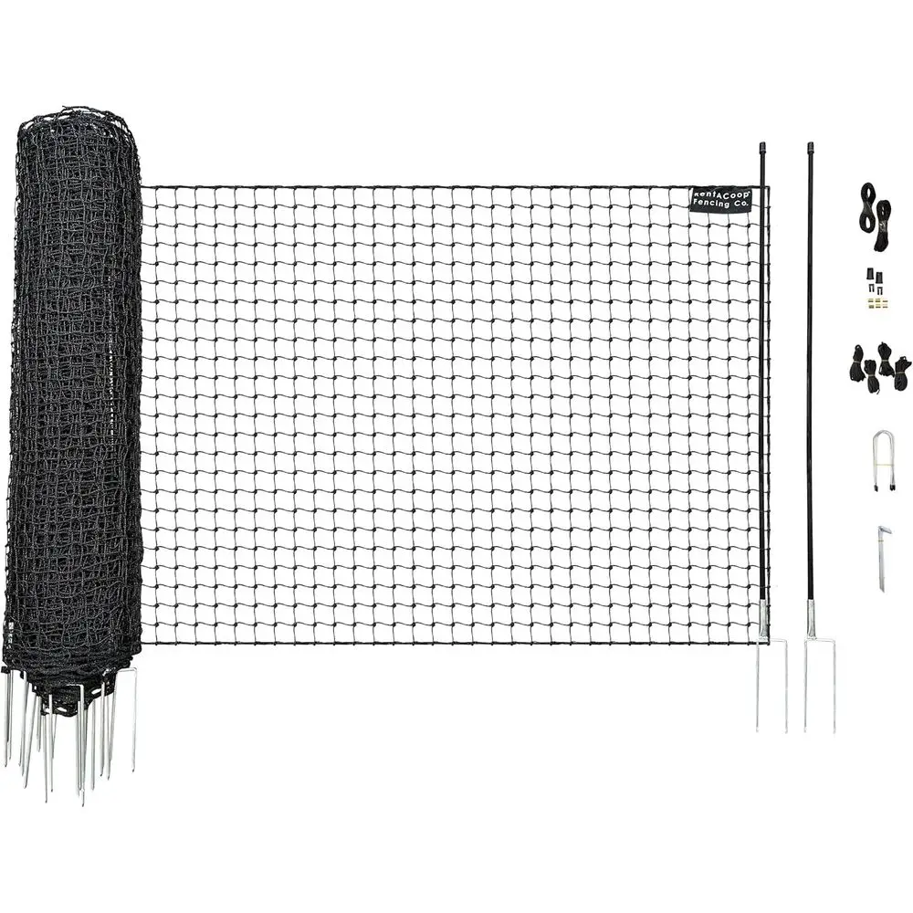 Non-Electric Black Bouny ence 48" x100' - Suitable or Chickens or Other Animals
Non-Electric Black Bouny ence 48" x100' - Suitable or Chickens or Other Animals