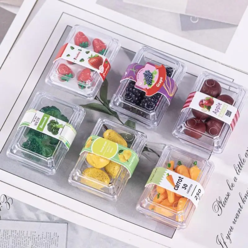 1 Set Food Play Scene Decoration 1/12 Dollhouse Mini Vegetables And Fruits In Fresh-Keeping Boxes Doll Accessory Toy
1 Set Food Play Scene Decoration 1/12 Dollhouse Mini Vegetables And Fruits In Fresh-Keeping Boxes Doll Accessory Toy
