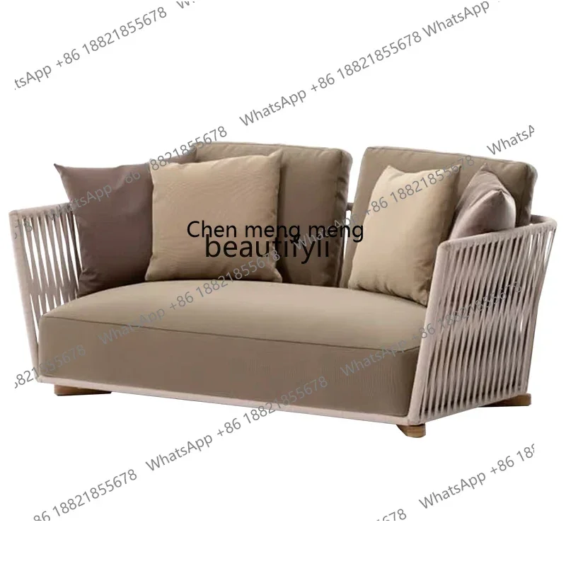 182C High-End Outdoor Garden Sofa Outdoor Waterproof Rope Woven Villa Outdoor Garden Terrace Leisure Rattan Sofa Combination
182C High-End Outdoor Garden Sofa Outdoor Waterproof Rope Woven Villa Outdoor Garden Terrace Leisure Rattan Sofa Combination