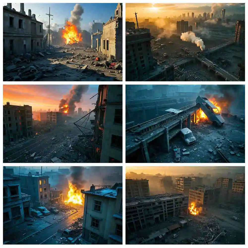 The End World Backdrop City Center Explode Burning Fires World War Photography Background Catastrophe Film Portrait Photo Studio
The End World Backdrop City Center Explode Burning Fires World War Photography Background Catastrophe Film Portrait Photo Studio