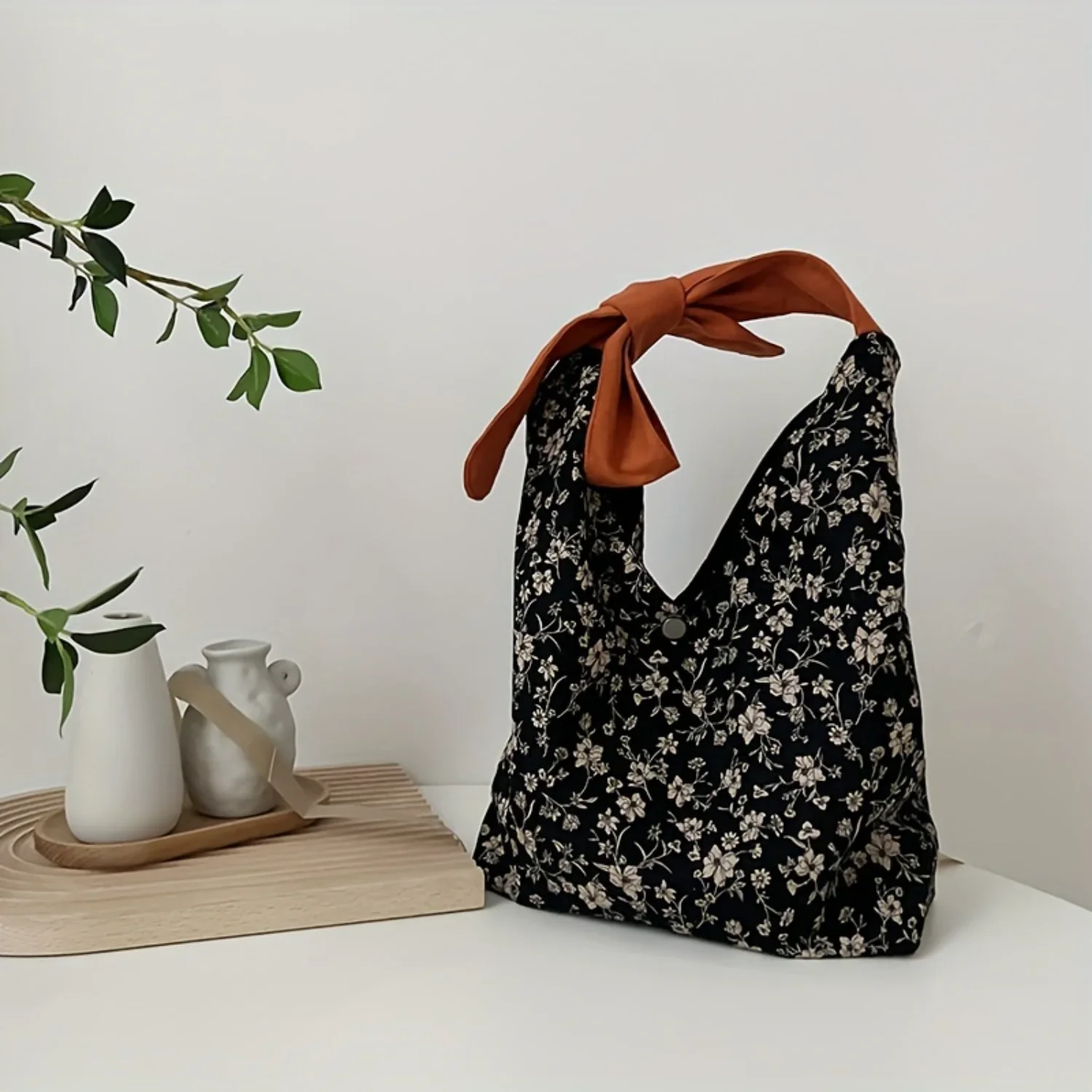 Vintage Floral Shoulder Bag, Retro Underarm Bucket Bag, Women's Casual Handbag & Hobo Purse
Vintage Floral Shoulder Bag, Retro Underarm Bucket Bag, Women's Casual Handbag & Hobo Purse