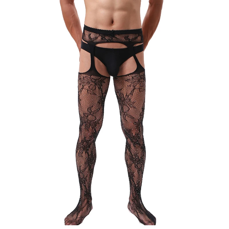 Men Sexy See Through Pantyhose Hollow Out Rhinestone Sheer Stockings High Elastic Sissy Stockings Mesh Tight Erotic Garters
Men Sexy See Through Pantyhose Hollow Out Rhinestone Sheer Stockings High Elastic Sissy Stockings Mesh Tight Erotic Garters