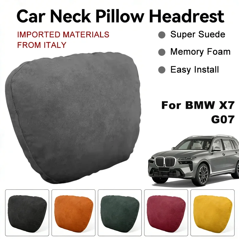 Italy Suede Car Neck Rest Pillow For BMW X7 G07 Seat Head Neck Support Cushion Auto Interior Accessories
Italy Suede Car Neck Rest Pillow For BMW X7 G07 Seat Head Neck Support Cushion Auto Interior Accessories
