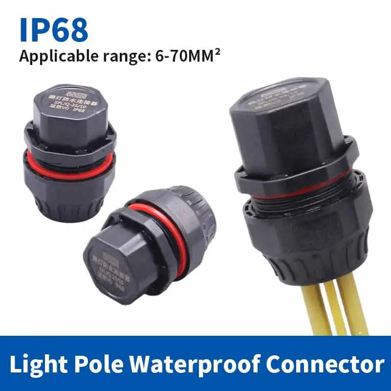 Outdoor Waterproof Connector for Street Lamps Copper IP68 Anti leakage Plugs Inside The Lamp Post Cable Terminal Connection
Outdoor Waterproof Connector for Street Lamps Copper IP68 Anti leakage Plugs Inside The Lamp Post Cable Terminal Connection