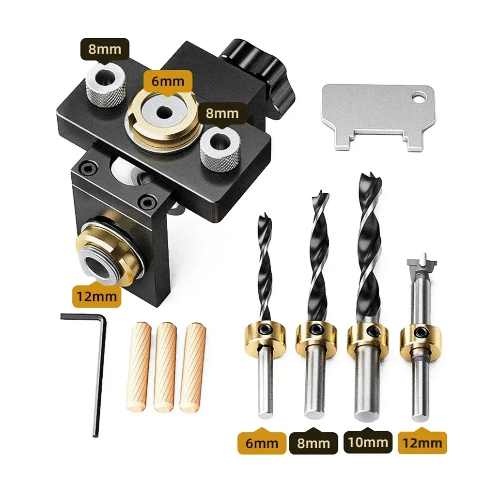 Practical Positioner Dowelling Jig Kit Rust Proof Woodworking 3 In 1 Adjustable Panel Furniture Pocket Hole Jig
Practical Positioner Dowelling Jig Kit Rust Proof Woodworking 3 In 1 Adjustable Panel Furniture Pocket Hole Jig