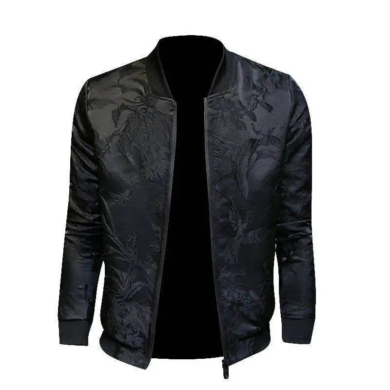 New Floral Bomber Jacket Men Autumn Korean Slim Baseball Collar Rib Sleeve Personalized Black Coat Fashion Windbreaker Hip Hop
New Floral Bomber Jacket Men Autumn Korean Slim Baseball Collar Rib Sleeve Personalized Black Coat Fashion Windbreaker Hip Hop