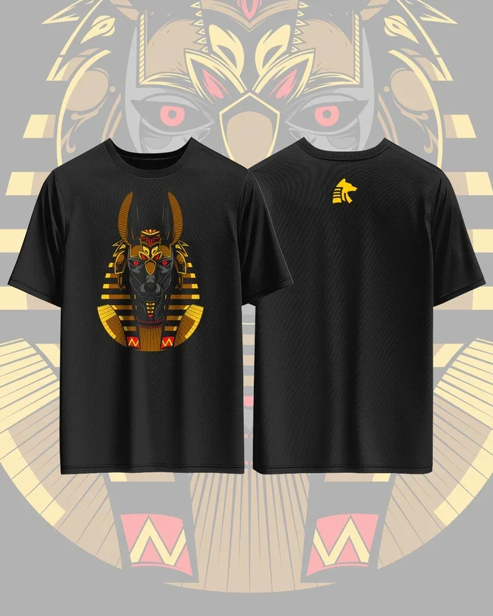 Футболка из чистого хлопка с принтом Anubis для мужчин и женщин, мифологический стиль, с короткими рукавами, модная уличная летняя футболка большого размера
Футболка из чистого хлопка с принтом Anubis для мужчин и женщин, мифологический стиль, с короткими рукавами, модная уличная летняя футболка большого размера