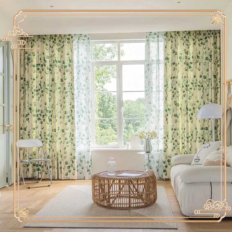 Small Fresh New Popular Pastoral Curtains American Rural Literature Leaf Plants Simple and Elegant Living Room and Bedroom
Small Fresh New Popular Pastoral Curtains American Rural Literature Leaf Plants Simple and Elegant Living Room and Bedroom