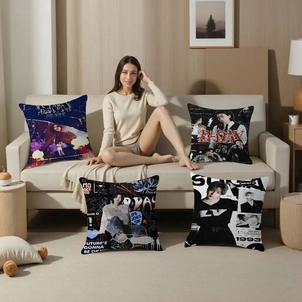 KPOP Singer Agust D SUGA Cushion Cover Polyester Sofa Cushions Decorative Throw Pillows Home Decoration Pillowcover
KPOP Singer Agust D SUGA Cushion Cover Polyester Sofa Cushions Decorative Throw Pillows Home Decoration Pillowcover