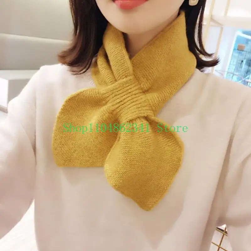 652F Women Knitted for Cross Collar Scarf Winter Thicken Warm Color Crochet Loophole Neckerchief Sweet Bowknot Neck War
652F Women Knitted for Cross Collar Scarf Winter Thicken Warm Color Crochet Loophole Neckerchief Sweet Bowknot Neck War