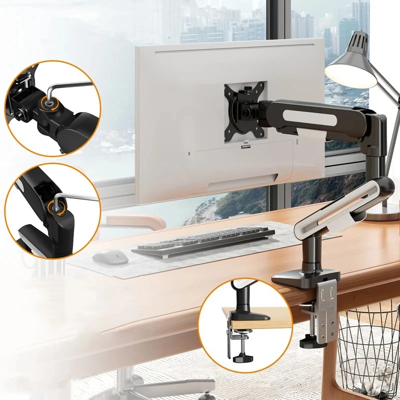 New Desktop Monitor Mount Bracket for 13 to 32 Inch Screens Rotating Mechanical Arm Lift Base Desktop TV Screen Stand
New Desktop Monitor Mount Bracket for 13 to 32 Inch Screens Rotating Mechanical Arm Lift Base Desktop TV Screen Stand