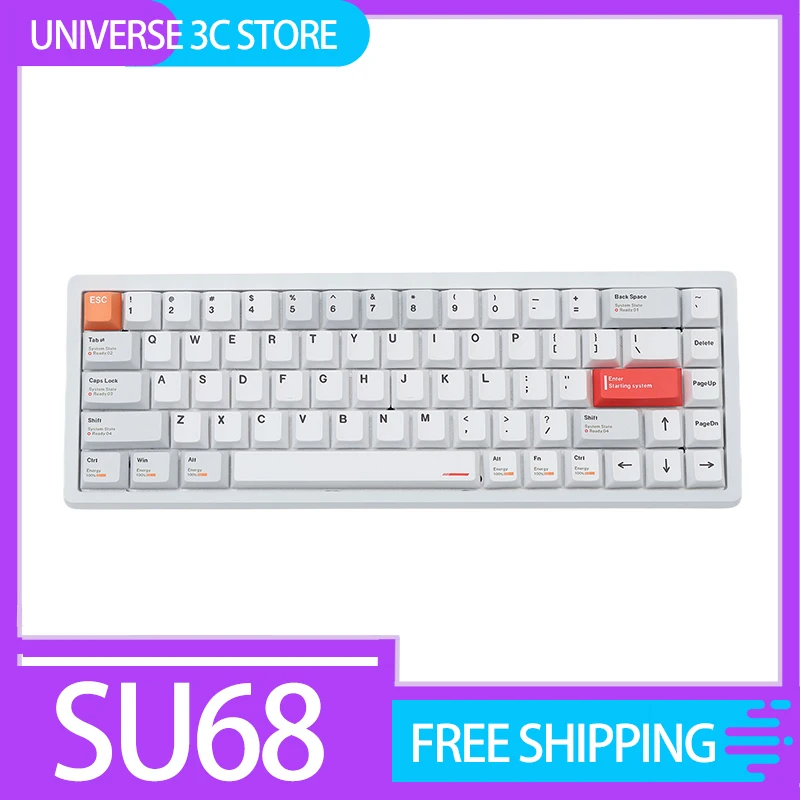 Everglide Su68 Mechanical Keyboard Wired Magnetic Switch Aluminum Alloy Gasket Ergonomics Customized Accessories For Gamers
Everglide Su68 Mechanical Keyboard Wired Magnetic Switch Aluminum Alloy Gasket Ergonomics Customized Accessories For Gamers