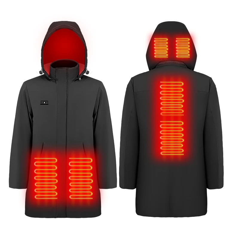 Outdoor Heating Cotton Jacket Coat Winter Windproof Long Jacket Men USB Electric Heating Jacket For Winter
Outdoor Heating Cotton Jacket Coat Winter Windproof Long Jacket Men USB Electric Heating Jacket For Winter