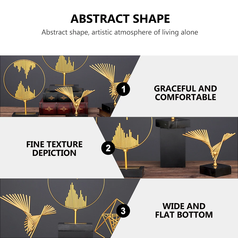 Iron Ornaments Versatile Decoration Abstract Sculpture Fashion Metal Desktop Decorate Marble Decorative 
Iron Ornaments Versatile Decoration Abstract Sculpture Fashion Metal Desktop Decorate Marble Decorative