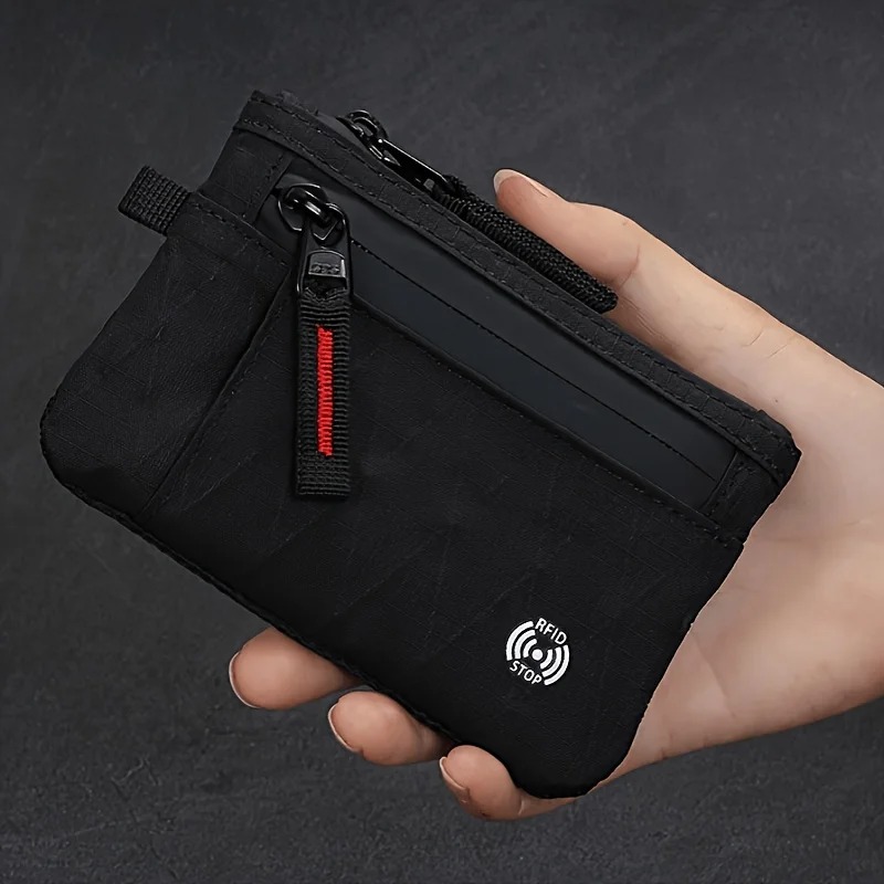 RFID wallet, anti-skimming coin purse, travel wallet with key hook. Soft and durable material.
RFID wallet, anti-skimming coin purse, travel wallet with key hook. Soft and durable material.