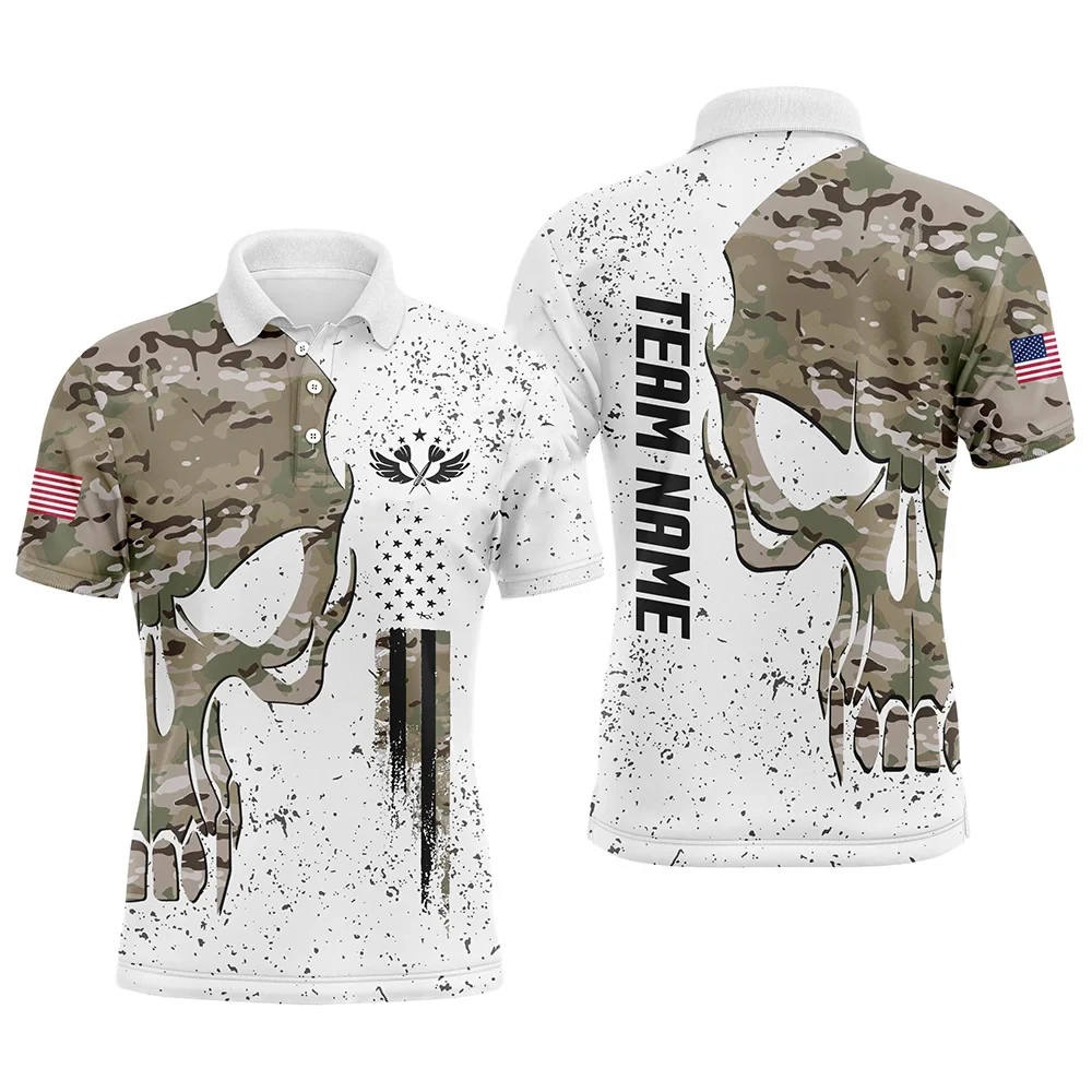 Grunge Camo Skull American Flag Men Darts Polo Shirt Patriotic Dart Jerseys For Men Short Sleeve Outdoor Oversized Tee Tops
Grunge Camo Skull American Flag Men Darts Polo Shirt Patriotic Dart Jerseys For Men Short Sleeve Outdoor Oversized Tee Tops
