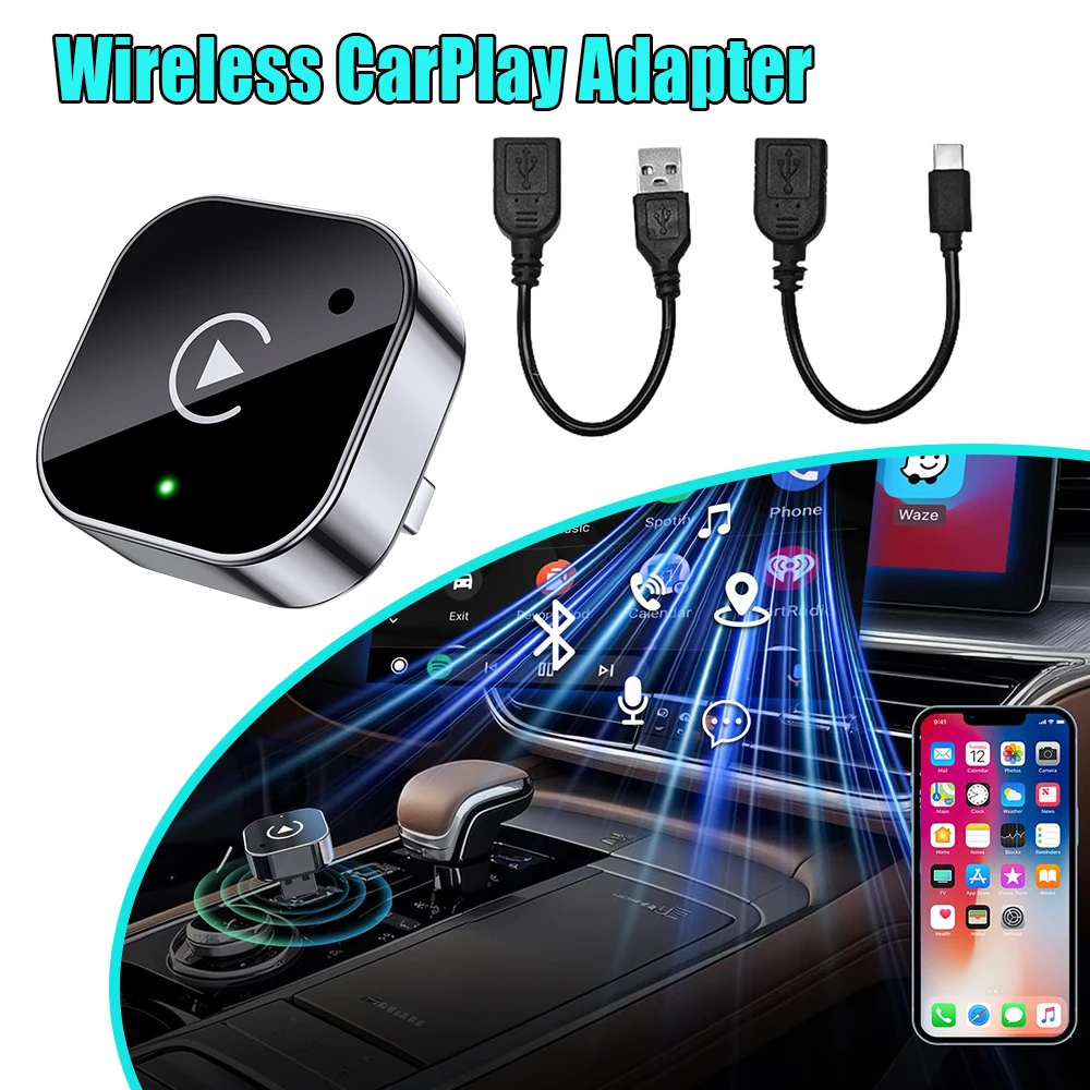 Беспроводной адаптер CarPlay, двухканальный, быстрое подключение, Plug and Play, для модернизации автомобильной стереосистемы с проводного на беспроводное подключение
Беспроводной адаптер CarPlay, двухканальный, быстрое подключение, Plug and Play, для модернизации автомобильной стереосистемы с проводного на беспроводное подключение