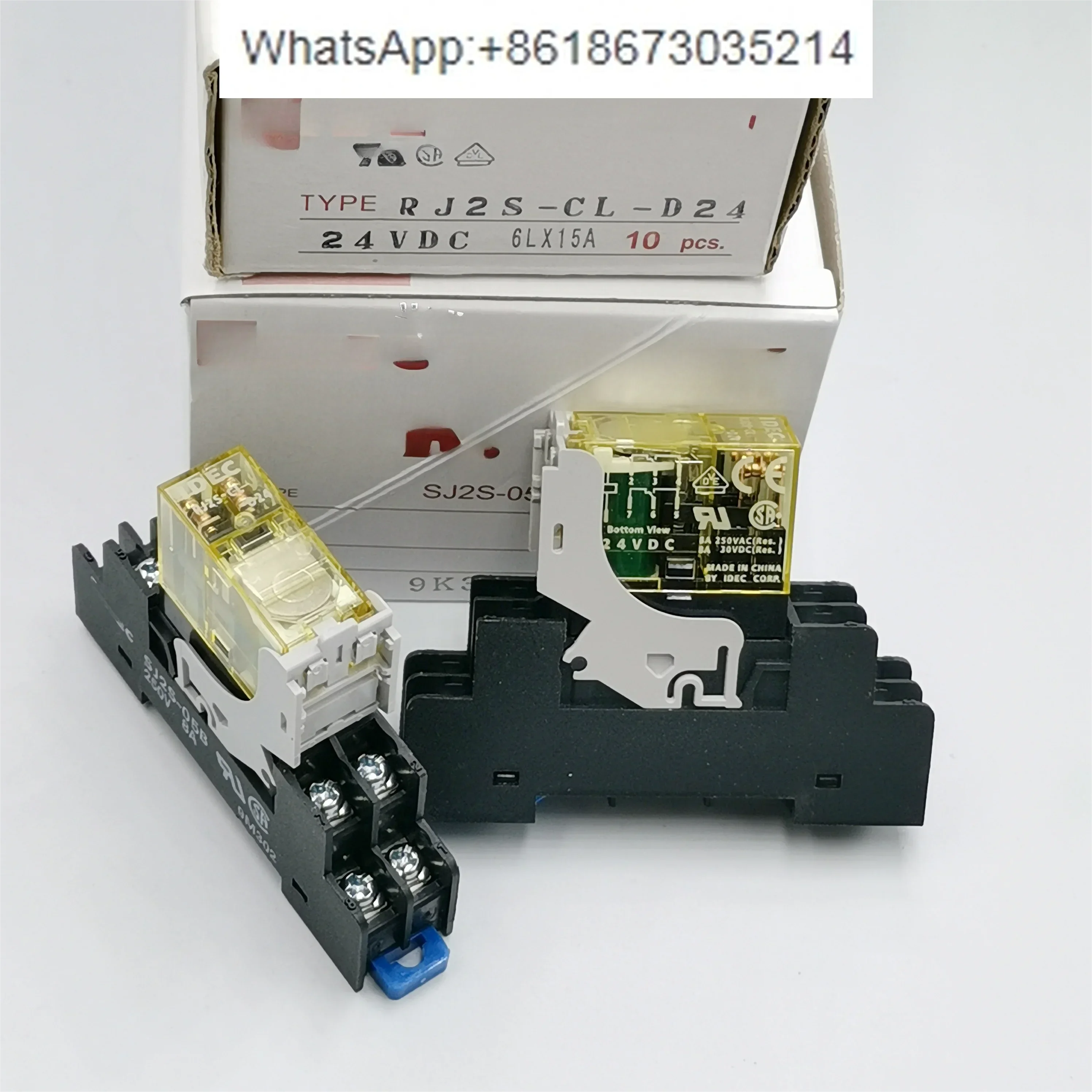10 PCS Relay RJ2S-CL-D24 voltage 24VDC base SJ2S-05B complete set with base 8 feet
10 PCS Relay RJ2S-CL-D24 voltage 24VDC base SJ2S-05B complete set with base 8 feet