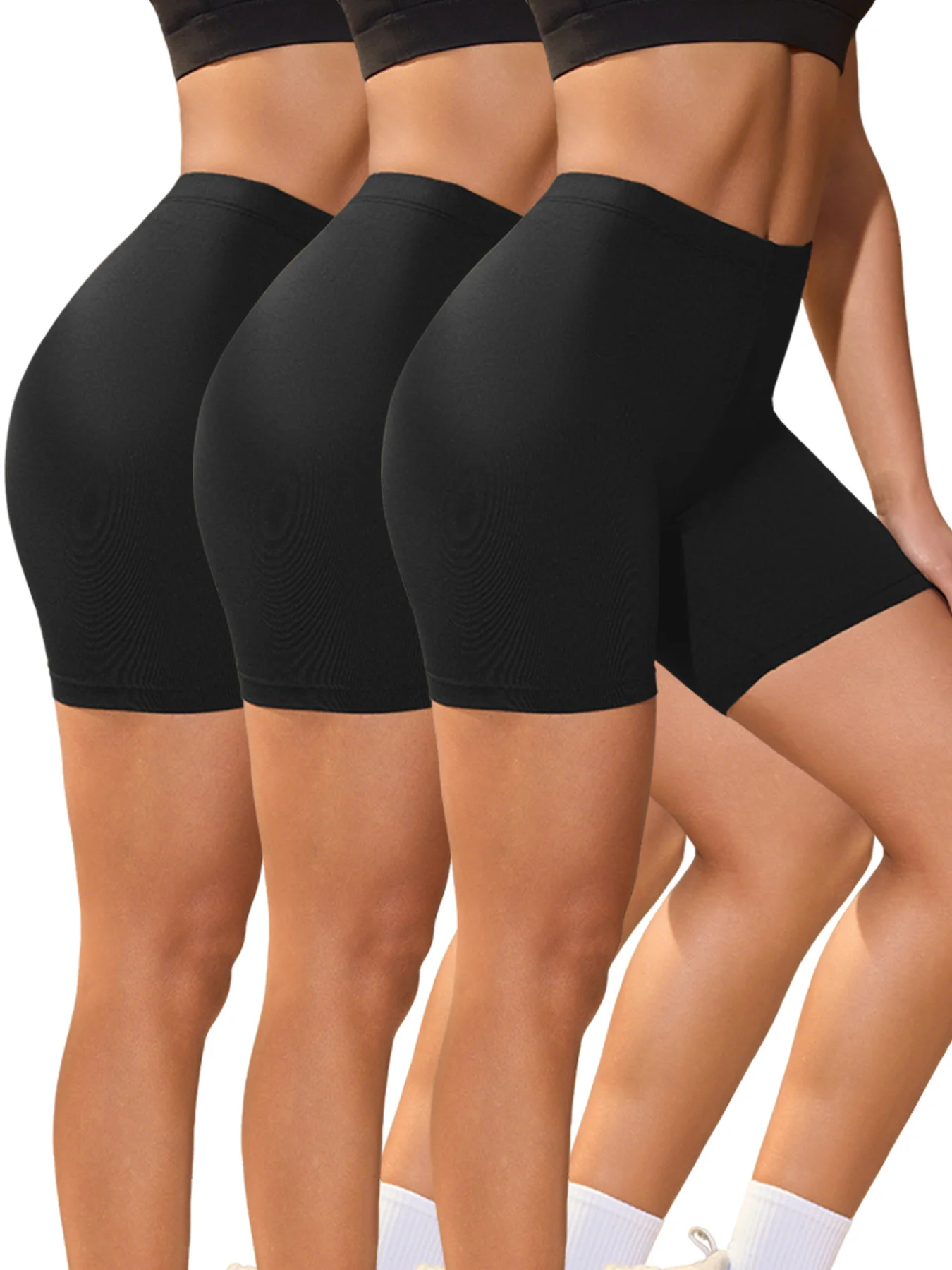 3 Pack Women's Super Soft Biker Shorts High Stretchy No See Through Workout Running Yoga Athletic 6"Inseam Push Up Gym Fitness
3 Pack Women's Super Soft Biker Shorts High Stretchy No See Through Workout Running Yoga Athletic 6"Inseam Push Up Gym Fitness