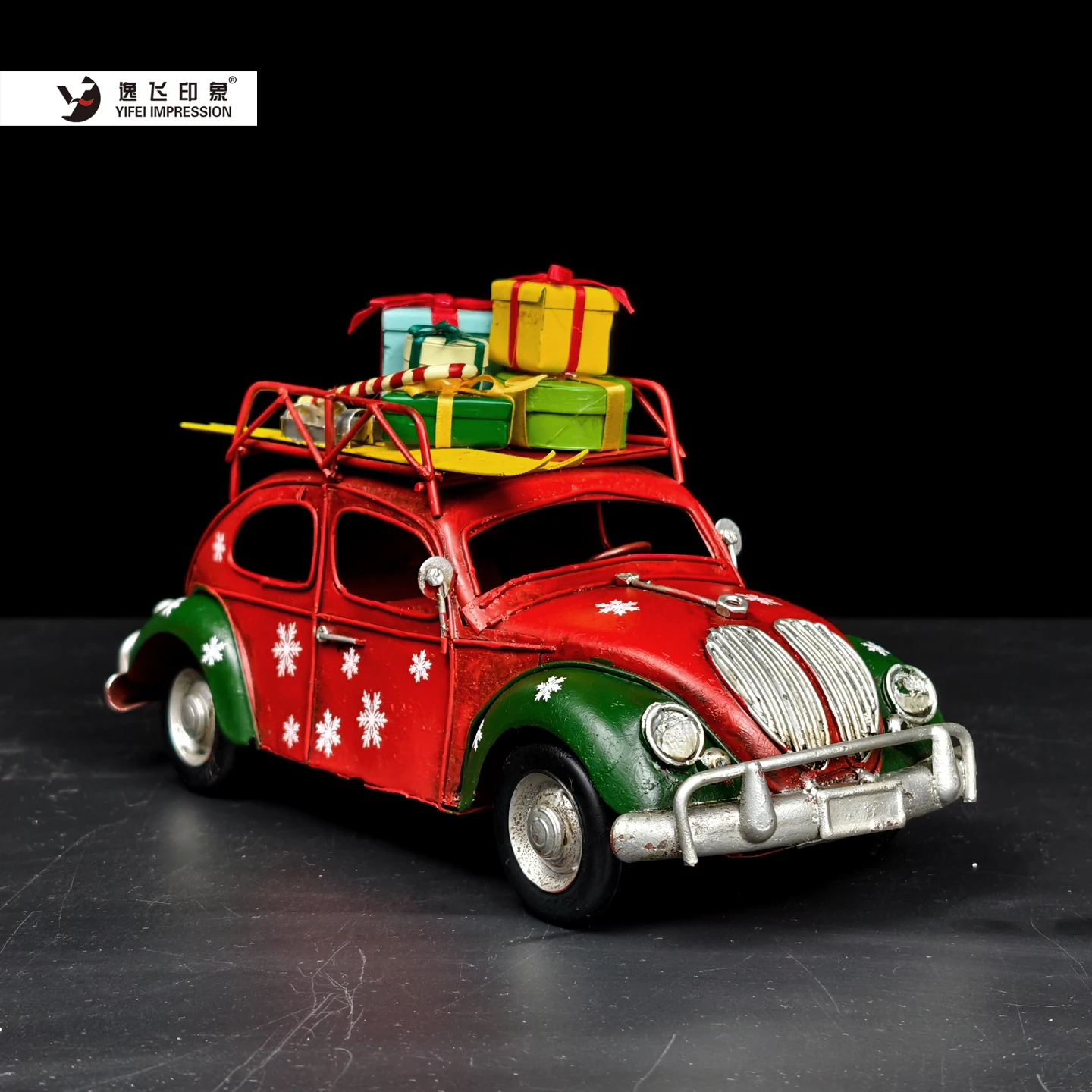 Vintage Beetle Style Christmas Car Model Snowflake Decor Home Office Festive Display Bookshelf Ornament Xmas Gift Box Decor
Vintage Beetle Style Christmas Car Model Snowflake Decor Home Office Festive Display Bookshelf Ornament Xmas Gift Box Decor