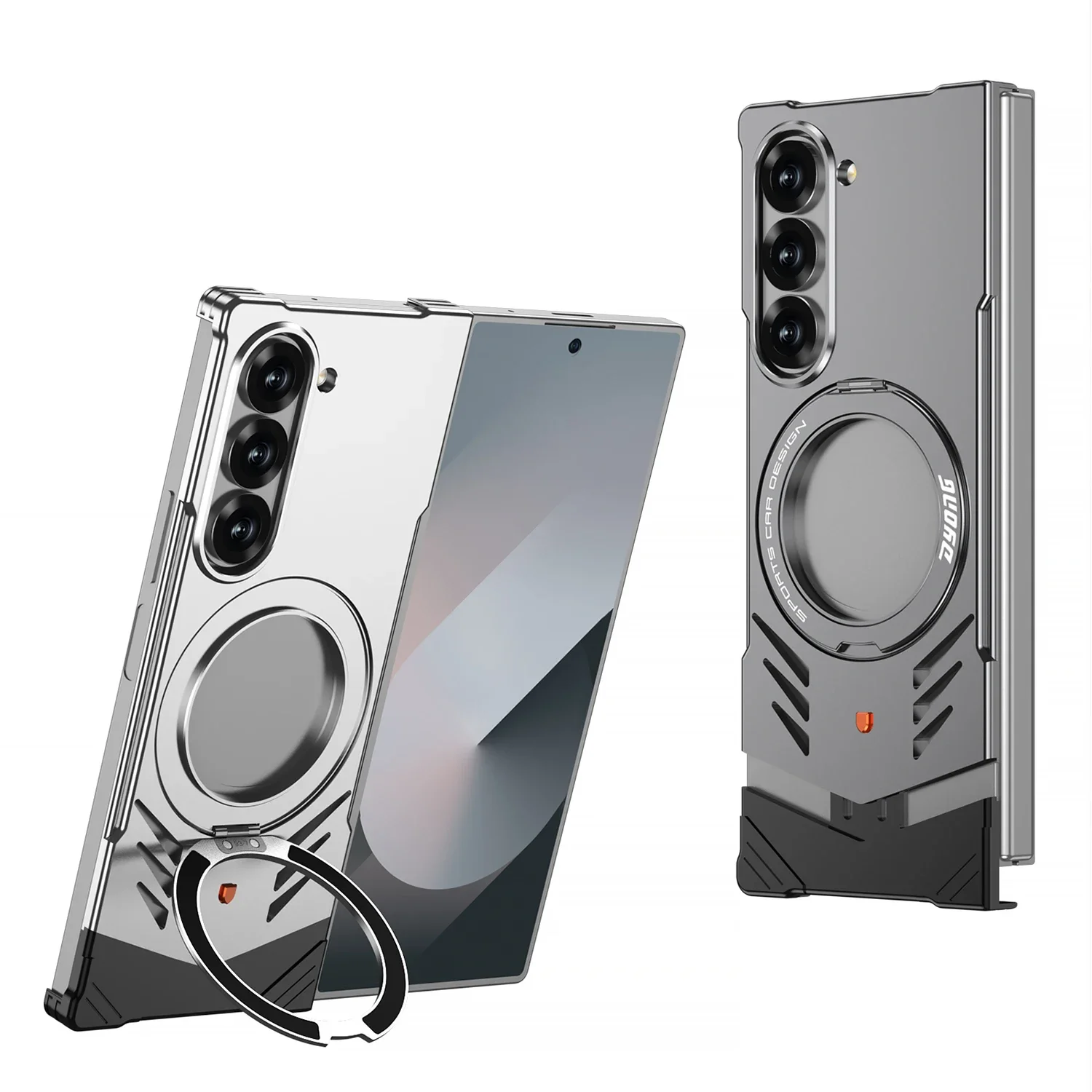 Magnetic aluminum alloy metal frameless heat dissipation bracket phone case suitable for Samsung Galaxy Z Fold 7 ZFold 6, Z Fold
Magnetic aluminum alloy metal frameless heat dissipation bracket phone case suitable for Samsung Galaxy Z Fold 7 ZFold 6, Z Fold