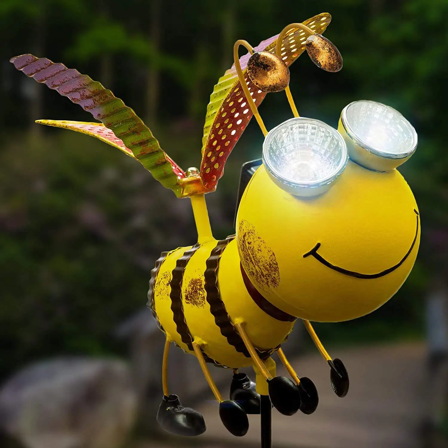 SCKDAY Metal Bee Garden Decor Stake Outdoor Statue Ornament for Patio Porch Yard Flowerbed Art Housewarming Gift Swaying in Wind
SCKDAY Metal Bee Garden Decor Stake Outdoor Statue Ornament for Patio Porch Yard Flowerbed Art Housewarming Gift Swaying in Wind