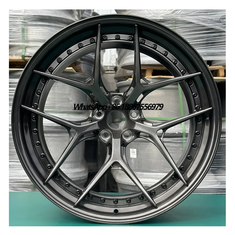 16-24 Inch Forged Multi-Spoke Aluminum Alloy Wheel 2-Piece 5x112 5x114.3 5x120 Hub Brushed Silver for Passenger Car Wheel
16-24 Inch Forged Multi-Spoke Aluminum Alloy Wheel 2-Piece 5x112 5x114.3 5x120 Hub Brushed Silver for Passenger Car Wheel