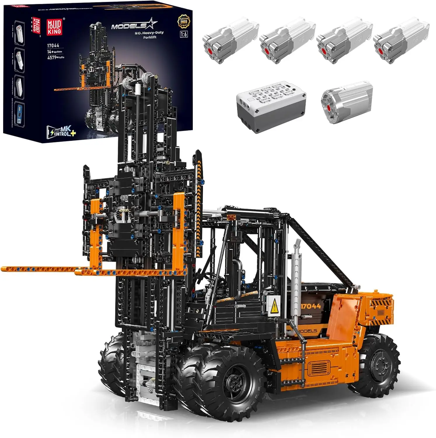 MOULD KING 17044 Technology 1:6 Heavy Duty Forklift Truck App-Controlled Building Blocks Set for Adults Boys
MOULD KING 17044 Technology 1:6 Heavy Duty Forklift Truck App-Controlled Building Blocks Set for Adults Boys