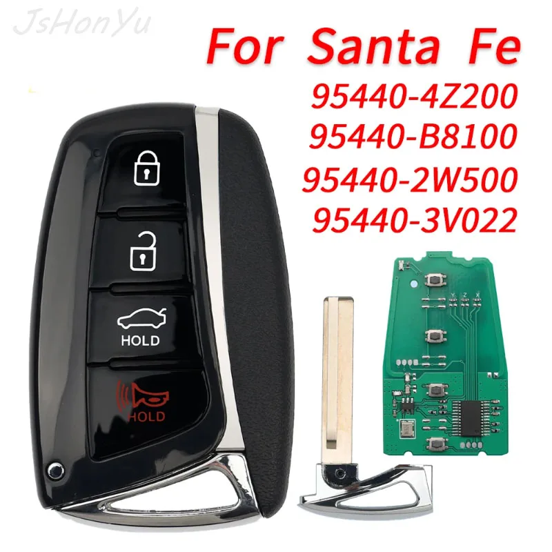 JsHonYu SY5DMFNA04 433MHz Smart Remote Key for Hyundai Santa Fe 2013-2018 95440-4Z200 95440-2W500 95440-B8100 46 Chip Fob
JsHonYu SY5DMFNA04 433MHz Smart Remote Key for Hyundai Santa Fe 2013-2018 95440-4Z200 95440-2W500 95440-B8100 46 Chip Fob