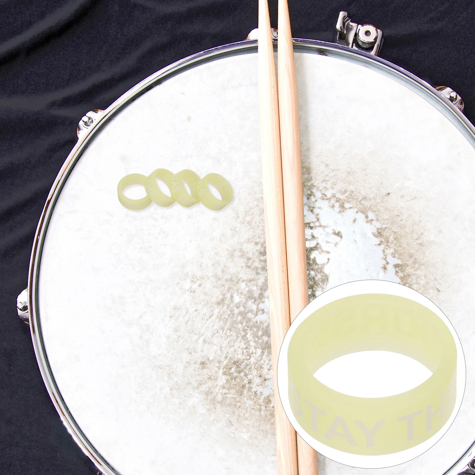 10 Pcs Luminous Drum Rod Ring Drumstick Grips Silicone Tips Circle Accessories Silica Gel Practice Rings for Drumming
10 Pcs Luminous Drum Rod Ring Drumstick Grips Silicone Tips Circle Accessories Silica Gel Practice Rings for Drumming