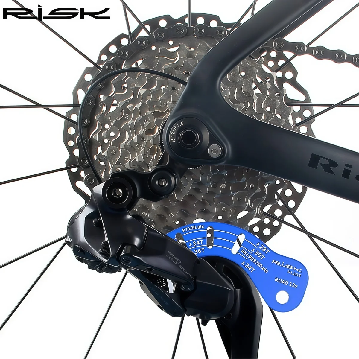 RISK RL255 Di2 12-Speed B-Tension Adjustment Tools – Cassette Gap Gauge for SHIMANO R7100 / R8150 / R9250 (34/36T & 28-34T)
RISK RL255 Di2 12-Speed B-Tension Adjustment Tools – Cassette Gap Gauge for SHIMANO R7100 / R8150 / R9250 (34/36T & 28-34T)