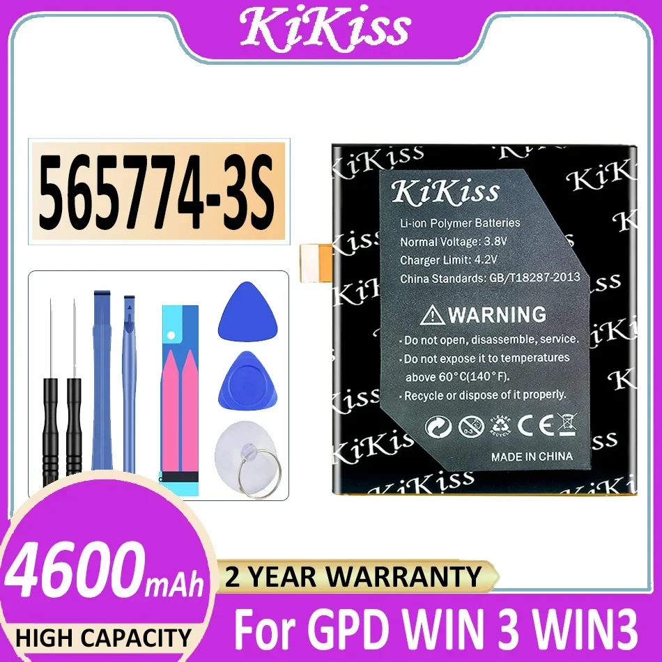 Аккумулятор KiKiss 565774 -3С 5657743 S 4600 мАч для аккумулятора GPD WIN 3 WIN3
Аккумулятор KiKiss 565774 -3С 5657743 S 4600 мАч для аккумулятора GPD WIN 3 WIN3